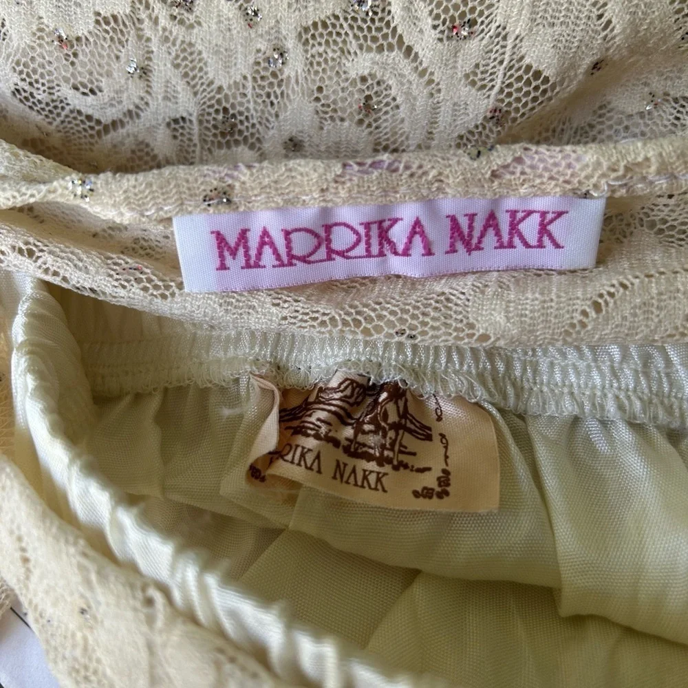 Marikka Nakk Cowgirls Vintage 3 piece skirt western whimsy saloon coquette S